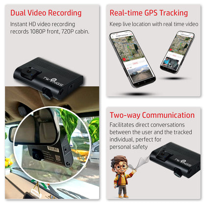 TWINGS - Two Channel  Dash Cam(4G)
