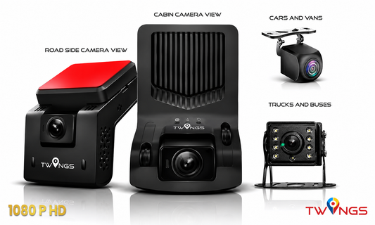 Vision 3CH AI GPS Dash Cam (Front + Cabin + Rear)