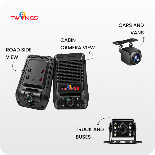 Vision 3CH AI GPS Dash Cam (Front + Cabin + Rear)