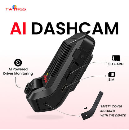 Vision 2CH AI GPS Dash Cam (Front + Cabin)
