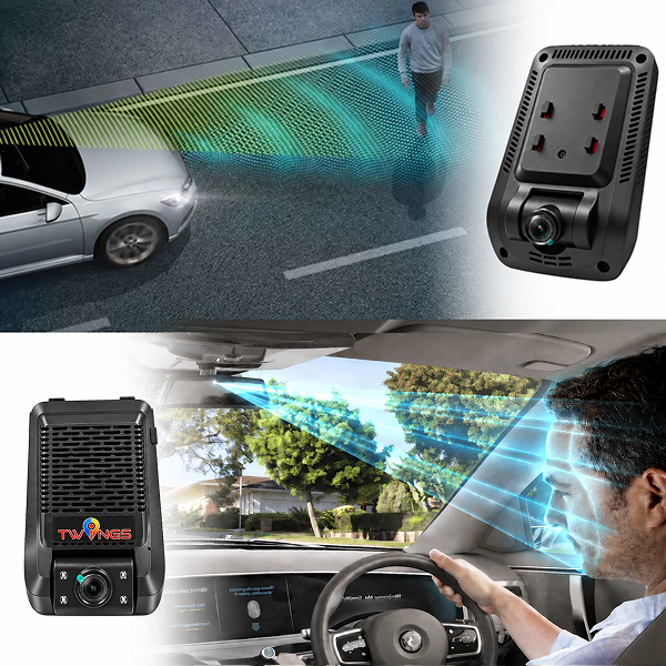 Vision 2CH AI GPS Dash Cam (Front + Cabin)