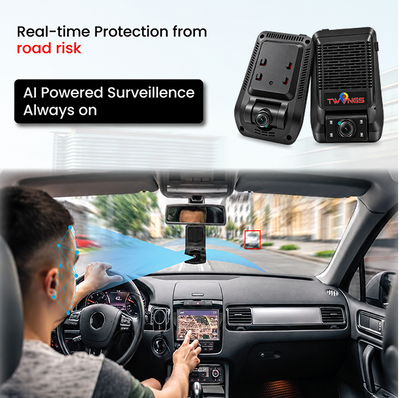 Vision 2CH AI GPS Dash Cam (Front + Cabin)