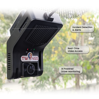TWINGS - Two Channel AI Dashcam (4G)