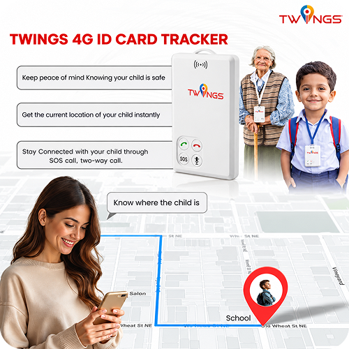 TWINGS GPS ID Card Tracker (4G)